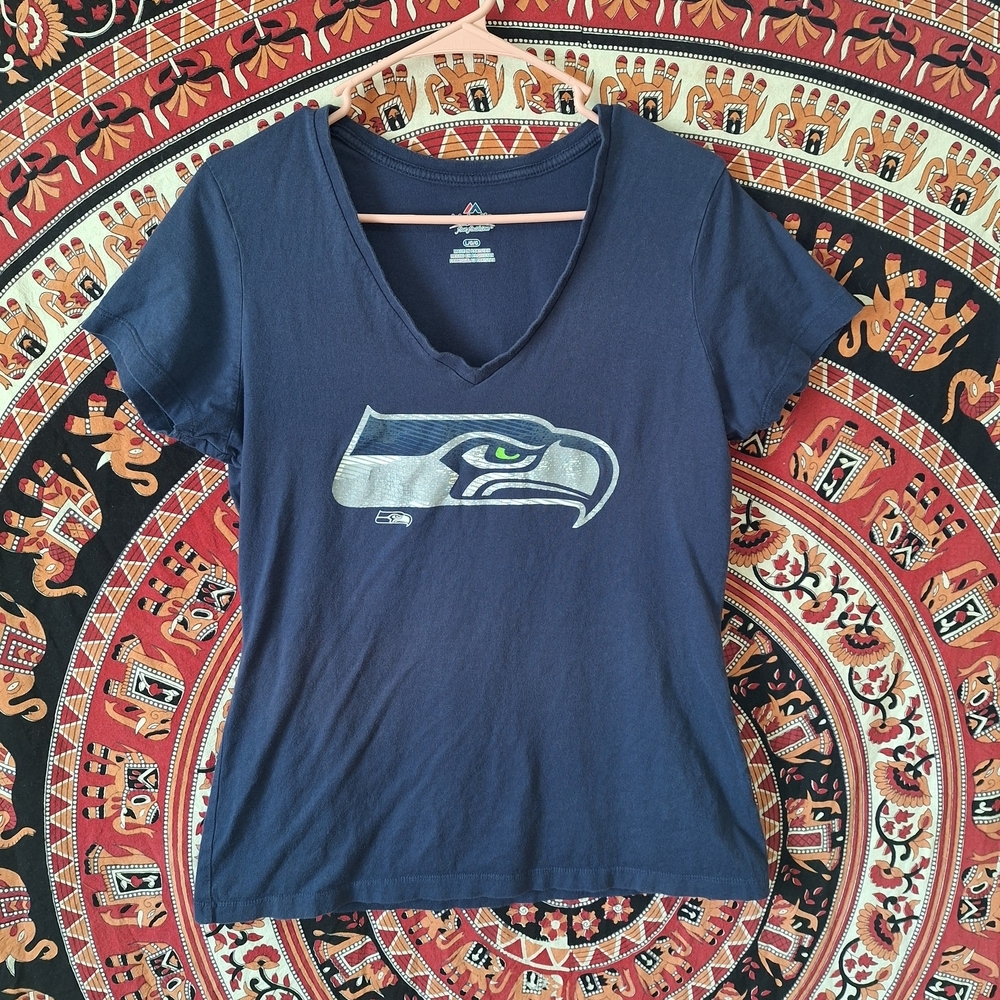 Seattle Seahawks V-Neck Women's T-Shirt